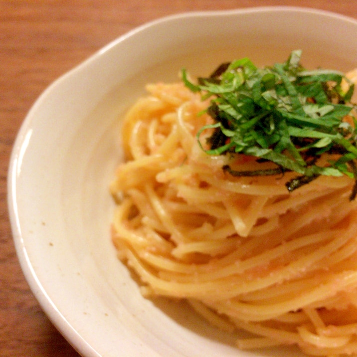 たらこスパ 混ぜるだけ簡単 バターなし レシピ 作り方 By Gaosaeko 楽天レシピ